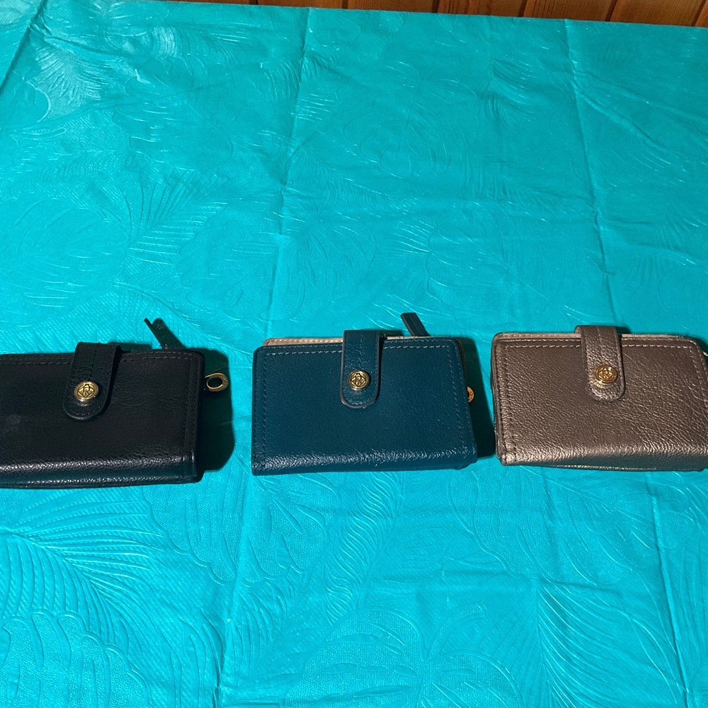 Set of 3 leather Relic Wallets